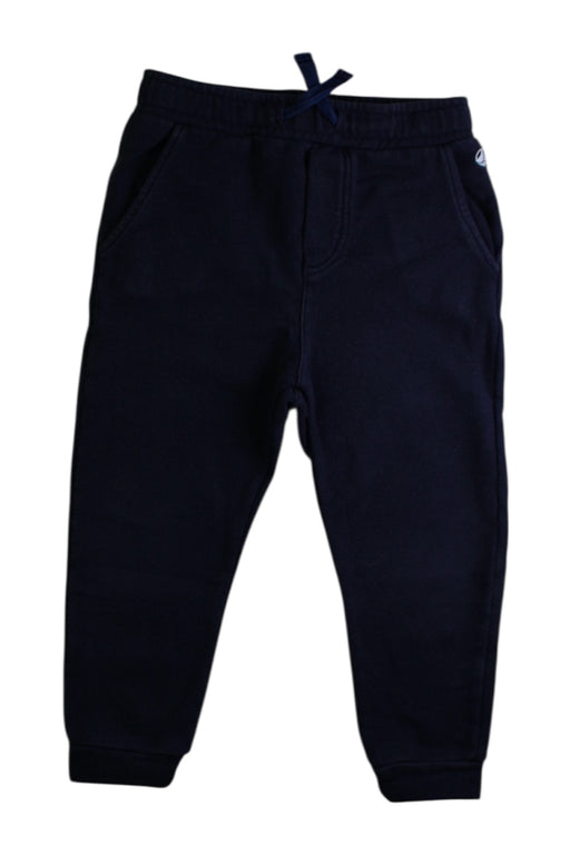 A Navy Sweatpants from Petit Bateau in size 4T for boy. (Front View)