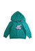 A Green Hooded Sweatshirts from Nanos in size 4T for boy. (Front View)