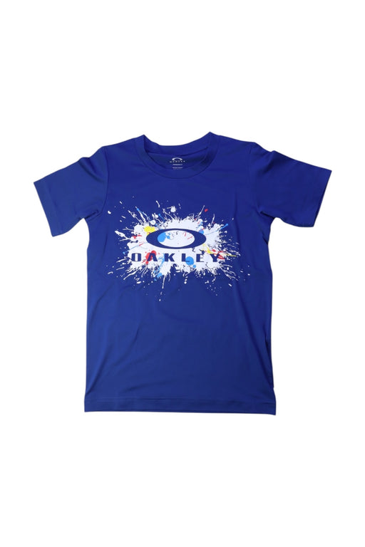 A Blue Short Sleeve T Shirts from Oakley in size 7Y for boy. (Front View)