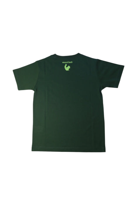 A Green Short Sleeve T Shirts from Mont-bell in size 7Y for boy. (Back View)