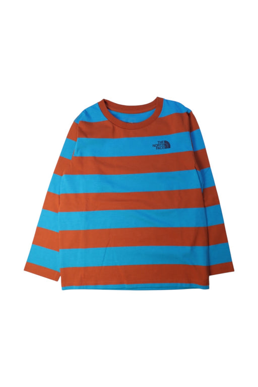 A Blue Long Sleeve T Shirts from The North Face in size 7Y for boy. (Front View)
