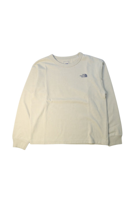 A Ivory Crewneck Sweatshirts from The North Face in size 7Y for boy. (Front View)