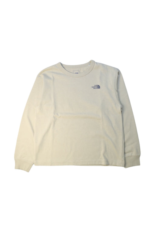 A Ivory Crewneck Sweatshirts from The North Face in size 7Y for boy. (Front View)