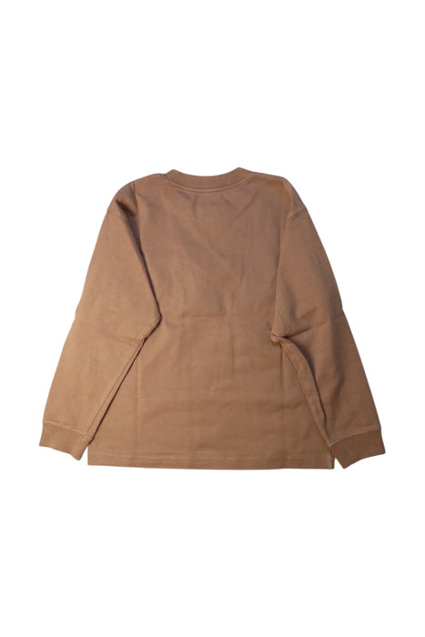 A Brown Long Sleeve T Shirts from The North Face in size 7Y for boy. (Back View)