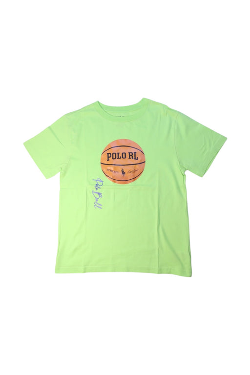 A Green Short Sleeve T Shirts from Polo Ralph Lauren in size 10Y for boy. (Front View)