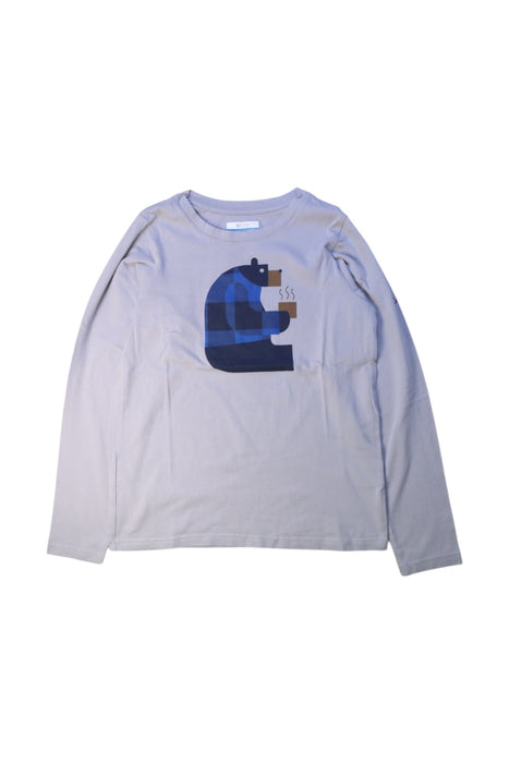 A Blue Long Sleeve T Shirts from Columbia in size 10Y for boy. (Front View)