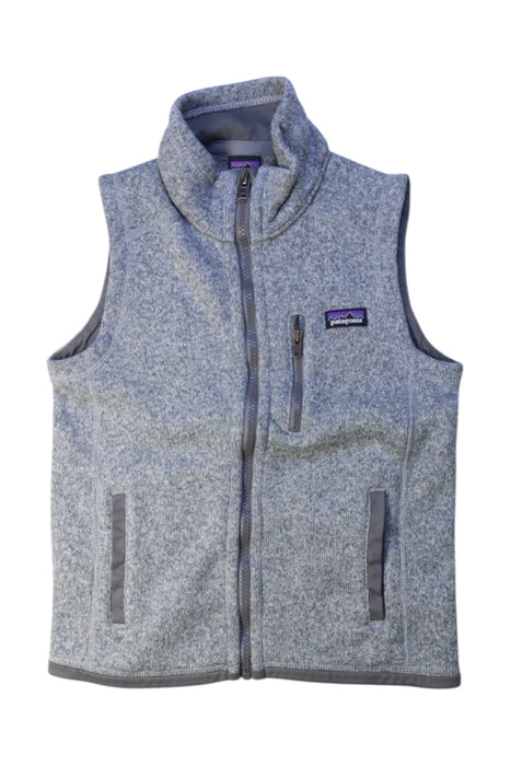 A Grey Outerwear Vests from Patagonia in size 7Y for boy. (Front View)