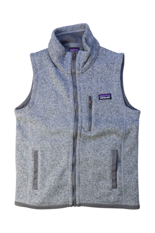 A Grey Outerwear Vests from Patagonia in size 7Y for boy. (Front View)