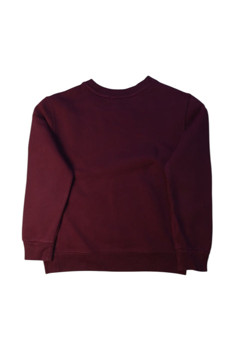 A Burgundy Crewneck Sweatshirts from Polo Ralph Lauren in size 7Y for boy. (Back View)