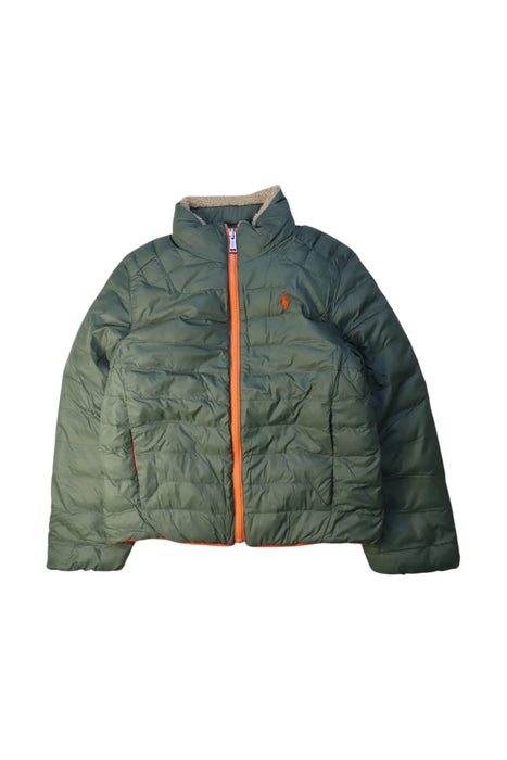 A Green Puffer/Quilted Coats & Outerwear from Polo Ralph Lauren in size 8Y for neutral. (Front View)