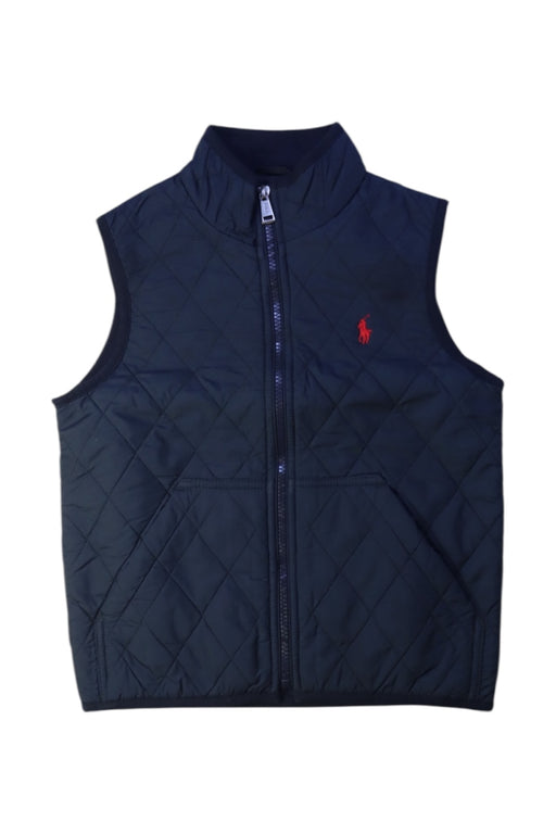 A Navy Outerwear Vests from Polo Ralph Lauren in size 7Y for boy. (Front View)