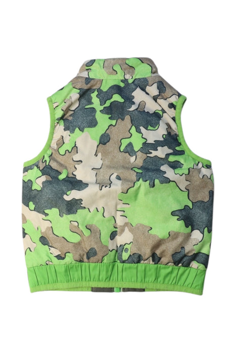 A Green Outerwear Vests from Patagonia in size 6-12M for boy. (Back View)