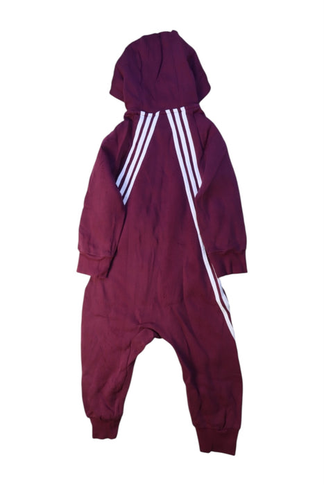 A Burgundy Hooded Sweatshirts from Adidas in size 2T for boy. (Back View)