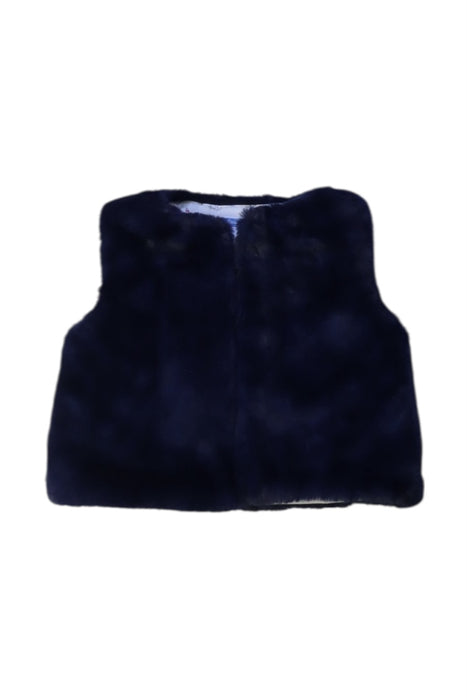 A Navy Outerwear Vests from Jacadi in size 3T for girl. (Front View)