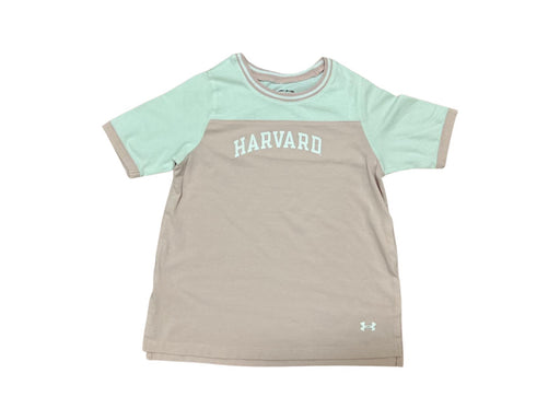 A Pink Short Sleeve T Shirts from Under Armour in size 7Y for girl. (Front View)