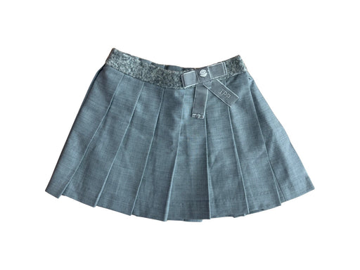 A Grey Mid Skirts from I Pinco Pallino in size 8Y for girl. (Front View)