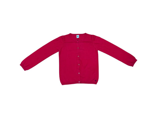 A Red Cardigans from Petit Bateau in size 8Y for girl. (Front View)