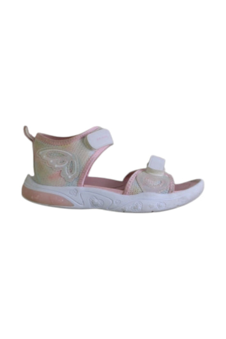 A Pink Sandals from Dr. Kong in size 5T for girl. (Front View)