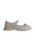 A Ivory Dress Shoes from Dr. Kong in size 6T for girl. (Front View)