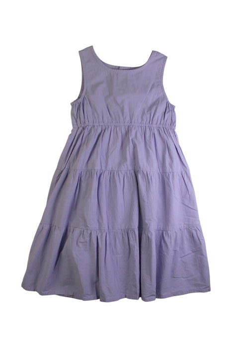 A Purple Sleeveless Dresses from Global  Work in size 6T for girl. (Front View)