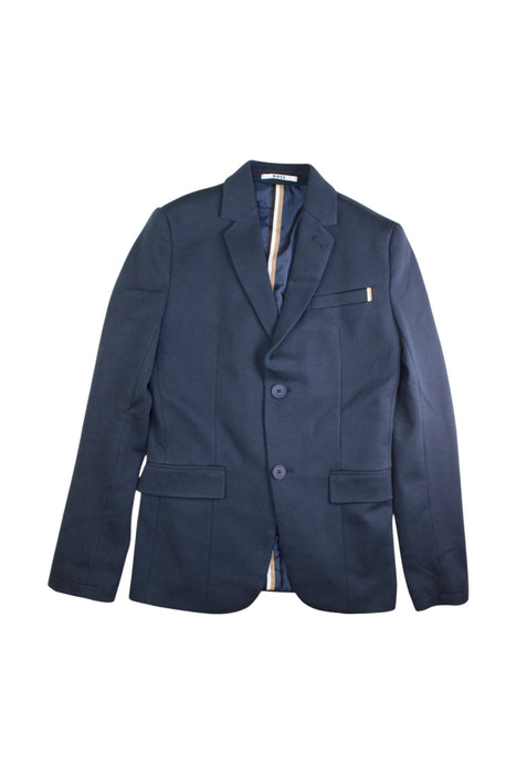 A Navy Blazers from Boss in size 14Y for boy. (Front View)