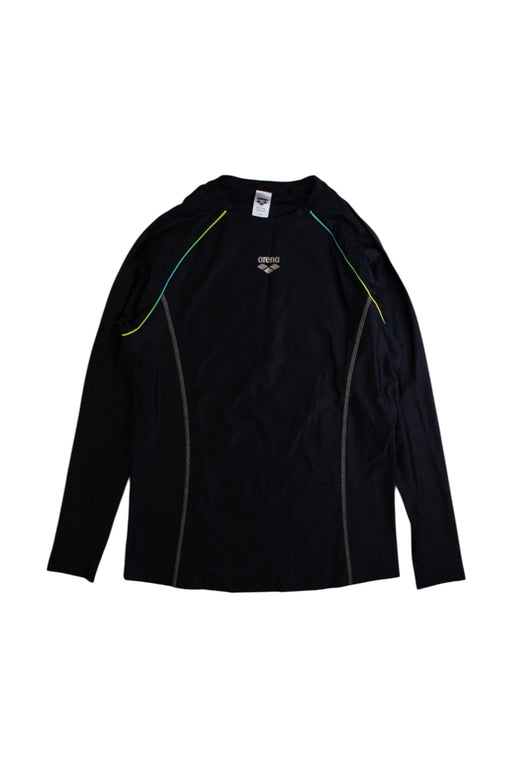 A Black Rash Guards from Arena in size 14Y for boy. (Front View)