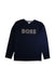 A Navy Crewneck Sweatshirts from Boss in size 14Y for boy. (Front View)