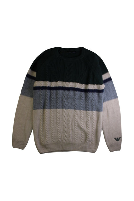 A Multicolour Knit Sweaters from Emporio Armani in size 14Y for boy. (Front View)