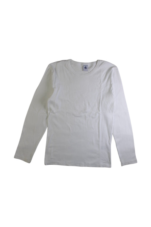 A White Long Sleeve Shirts from Petit Bateau in size 12Y for neutral. (Front View)
