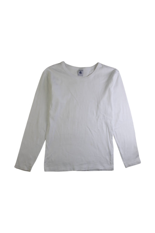 A White Long Sleeve Shirts from Petit Bateau in size 12Y for neutral. (Front View)