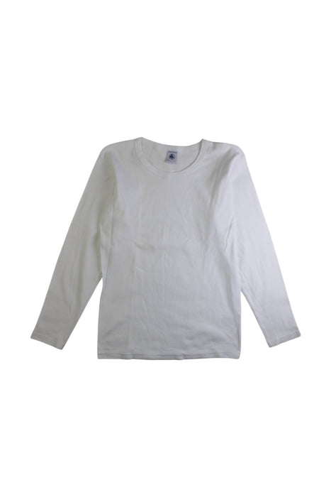 A White Long Sleeve Shirts from Petit Bateau in size 12Y for neutral. (Front View)
