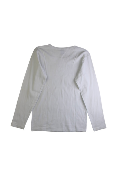 A White Long Sleeve Shirts from Petit Bateau in size 12Y for neutral. (Back View)