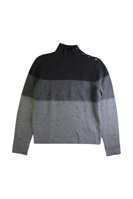 A Grey Knit Sweaters from Bonpoint in size 12Y for boy. (Front View)