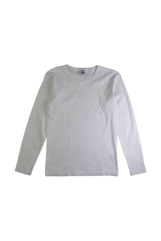 A White Long Sleeve Shirts from Petit Bateau in size 12Y for neutral. (Front View)