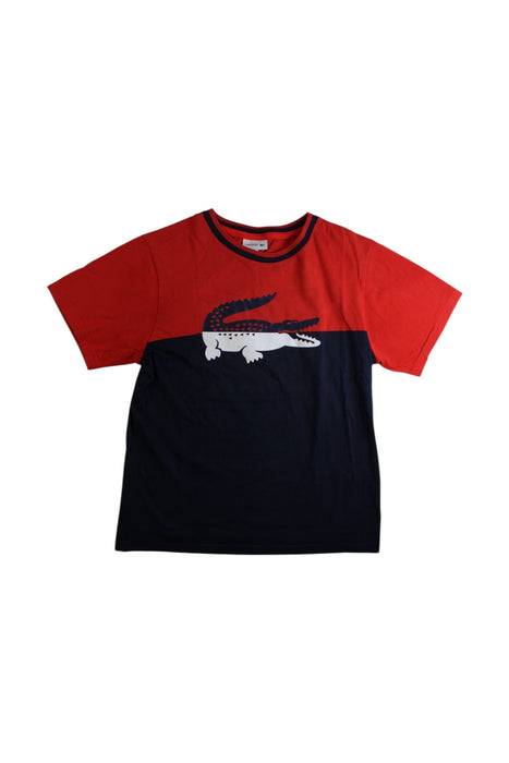 A Navy Short Sleeve T Shirts from Lacoste in size 14Y for boy. (Front View)