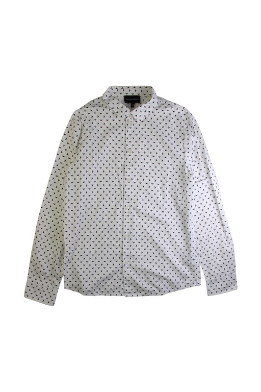 A White Long Sleeve Shirts from Emporio Armani in size 14Y for boy. (Front View)