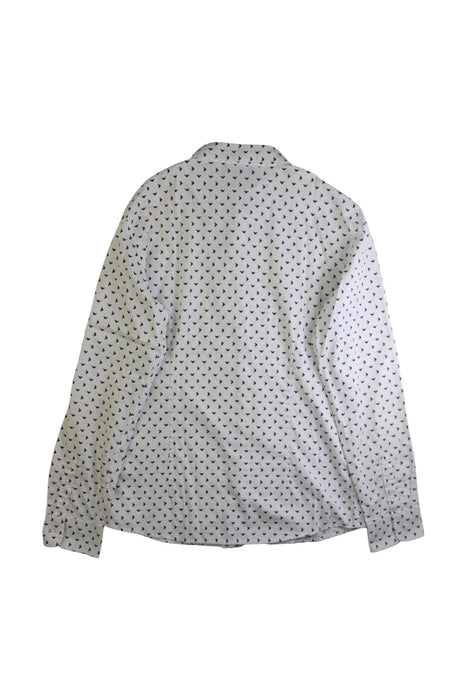 A White Long Sleeve Shirts from Emporio Armani in size 14Y for boy. (Back View)