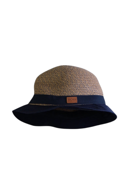 A Navy Sun Hats from Boss in size 12Y for boy. (Front View)