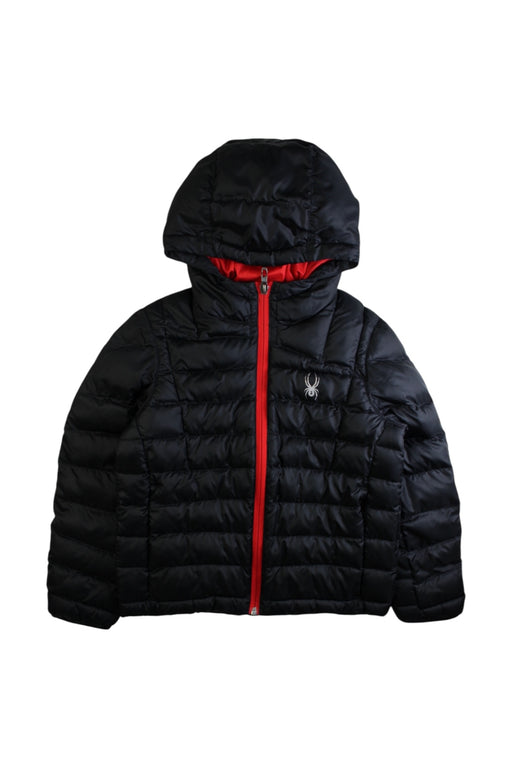 A Black Puffer/Quilted Coats & Outerwear from Spyder in size 8Y for boy. (Front View)