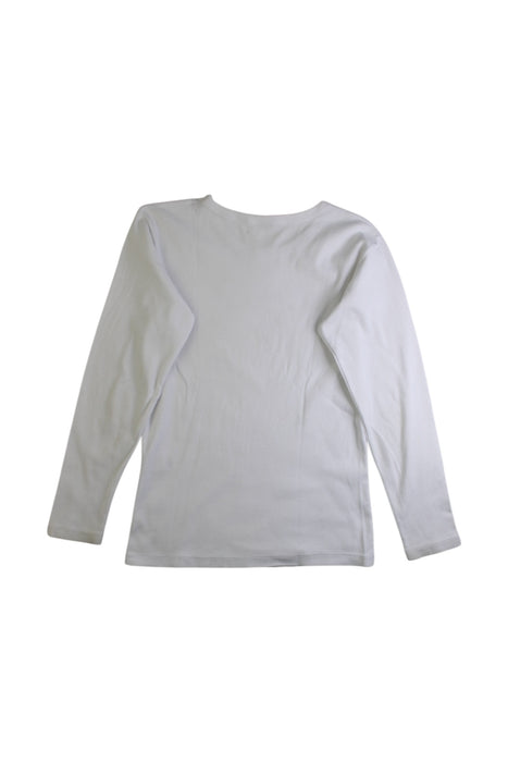 A White Long Sleeve Tops from Petit Bateau in size 10Y for neutral. (Back View)