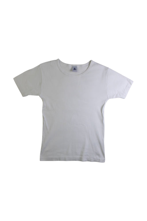 A White Short Sleeve T Shirts from Petit Bateau in size 10Y for neutral. (Front View)