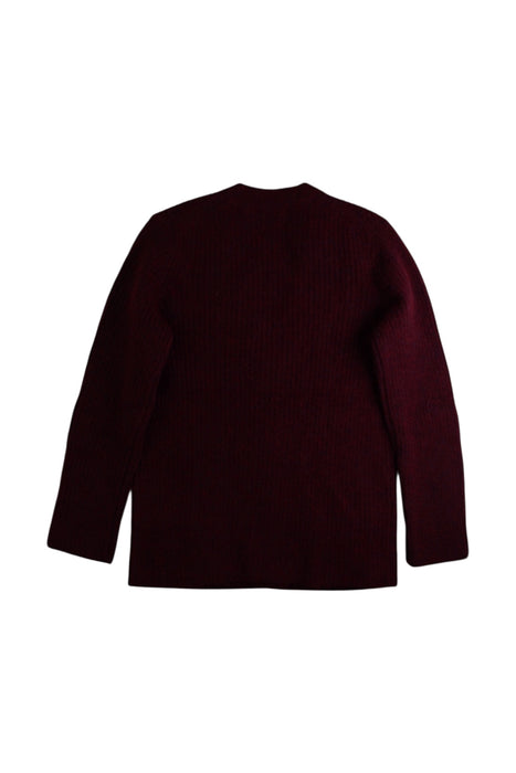 A Burgundy Cardigans from Bonpoint in size 10Y for girl. (Back View)