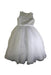 A White Sleeveless Dresses from Joan Calabrese in size 6T for girl. (Front View)