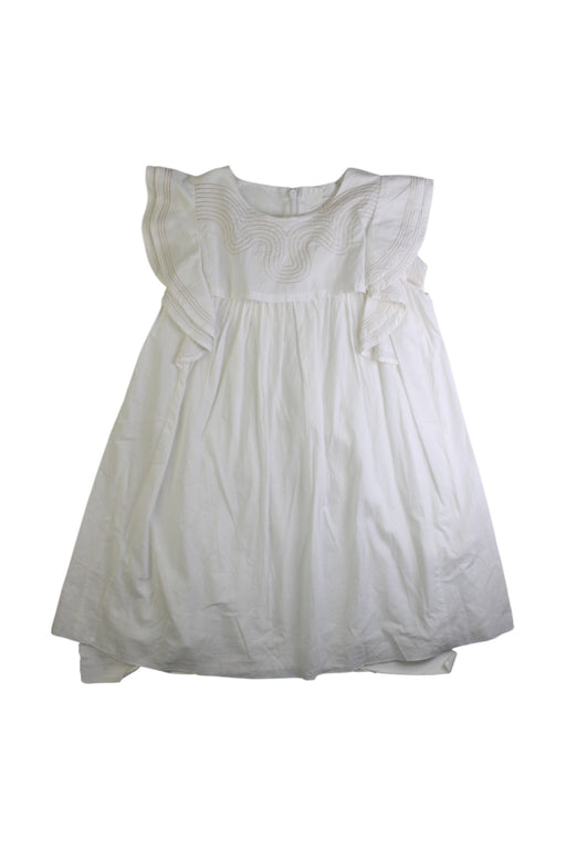 A White Sleeveless Dresses from Chloe in size 10Y for girl. (Front View)