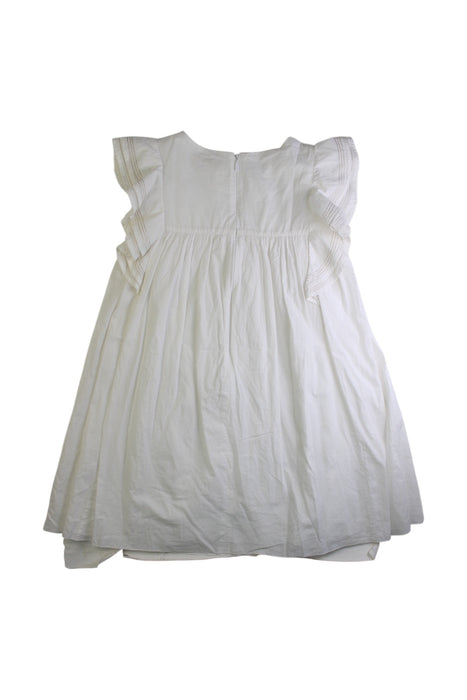A White Sleeveless Dresses from Chloe in size 10Y for girl. (Back View)