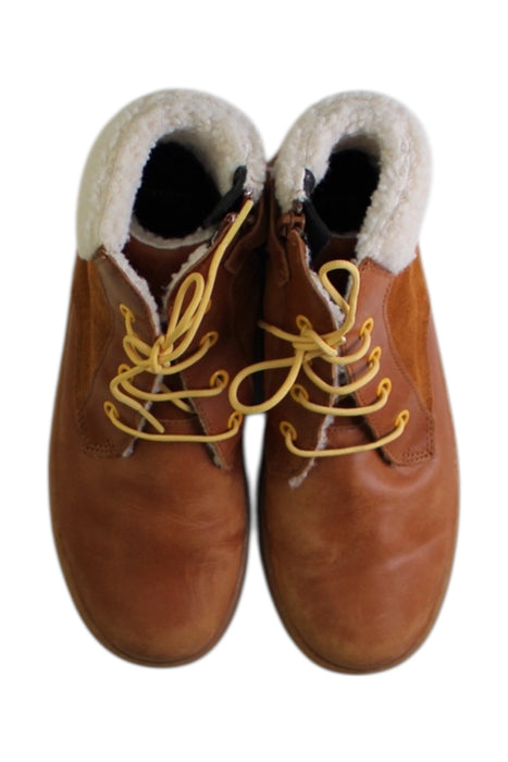 A Brown Casual Boots from Camper in size 10Y for boy. (Back View)