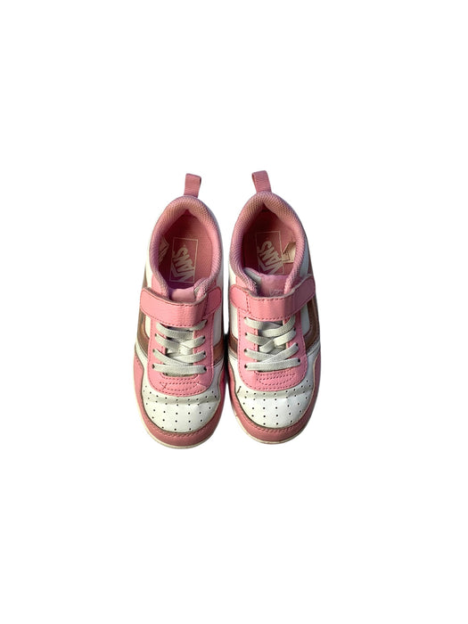 A Pink Sneakers from Vans in size 6T for girl. (Front View)