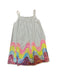 A White Sleeveless Dresses from Monsoon in size 9Y for girl. (Front View)
