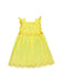A Yellow Sleeveless Dresses from Mayoral in size 9Y for girl. (Front View)