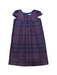 A Burgundy Short Sleeve Dresses from Burberry in size 10Y for girl. (Front View)